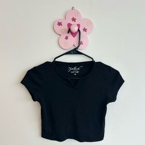 Splash Black Women's Crop Top